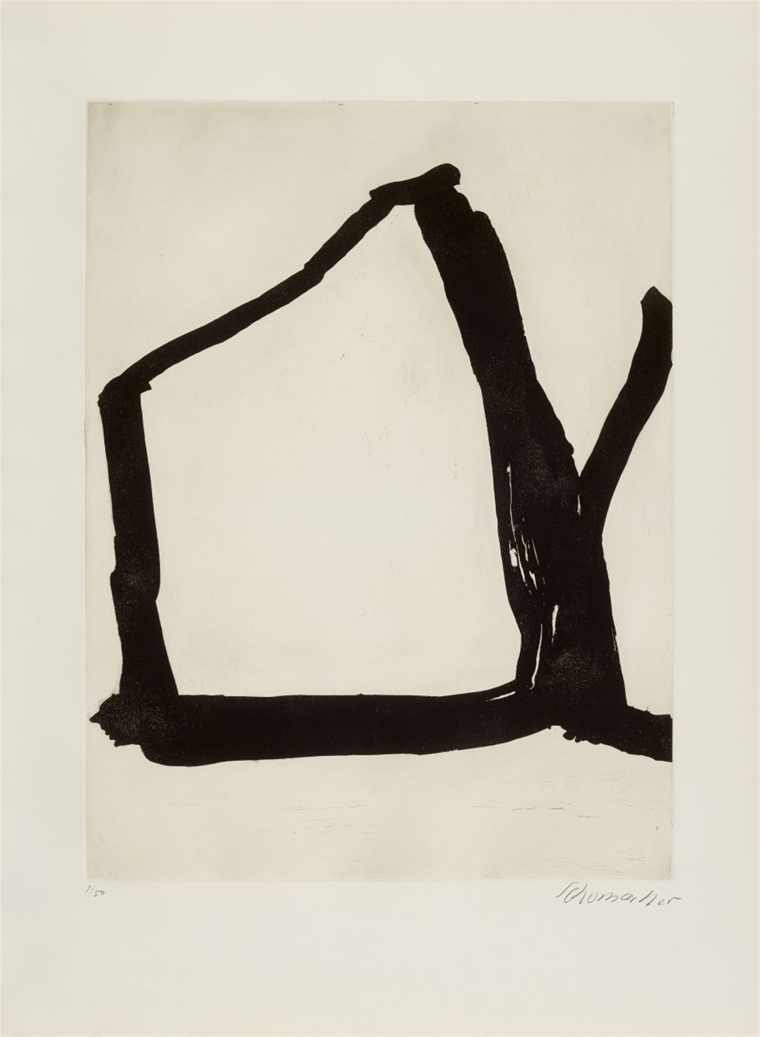 Emil Schumacher- etching A- /50- 110×80- 1964