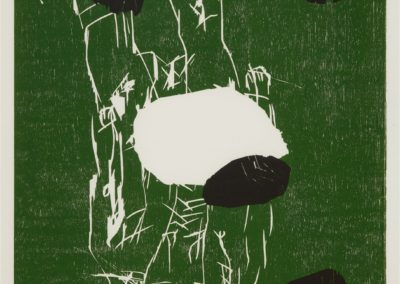 Georg Baselitz-litho /30- Fuenf Steine- Woodcut- 105×77- 1991