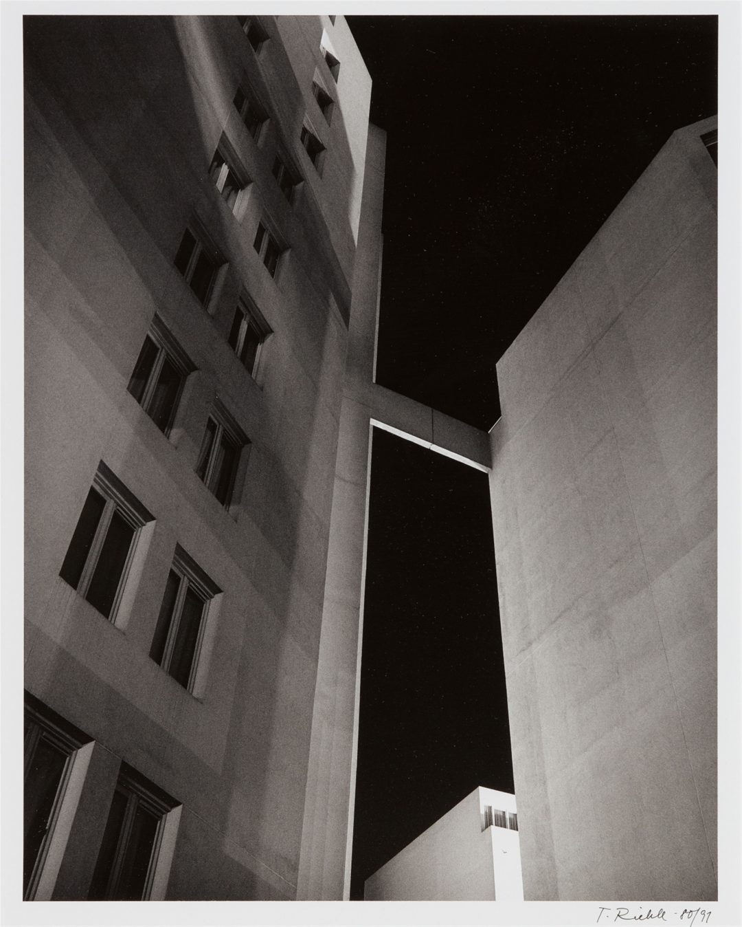 Tomas Riehle-Gelatin silver photo print- Rue des Hautes Formes II c- 50×40- 1980/1991